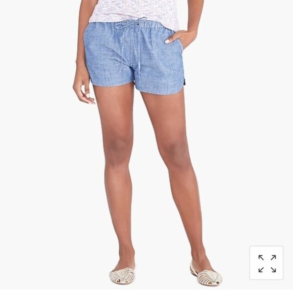 J. Crew Factory Pants - J.Crew Chambray Drawstring Shorts Small